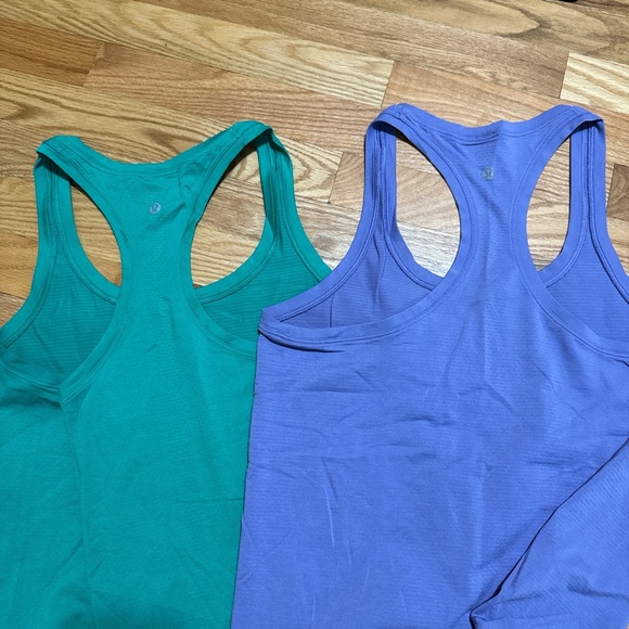 Lululemon Swiftly Tech Racerback Tank Top 2.0 bundle Purple and Kelly Green - Picture 5 of 9